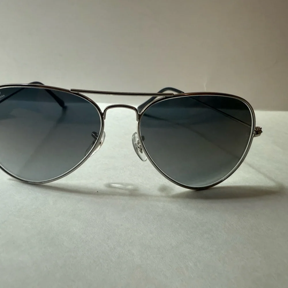 Ray-Ban Aviator Sunglasses RB3025 58mm Silver Frame & Gray Gradient Lenses003/32 - Picture 5 of 12